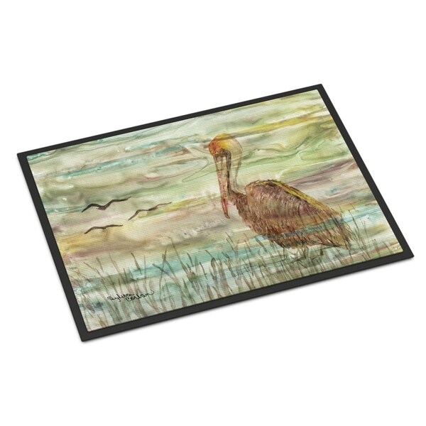 Carolines Treasures 18 x 27 in. Brown Pelican Sunset Indoor or Outdoor Mat SC2011MAT - main
